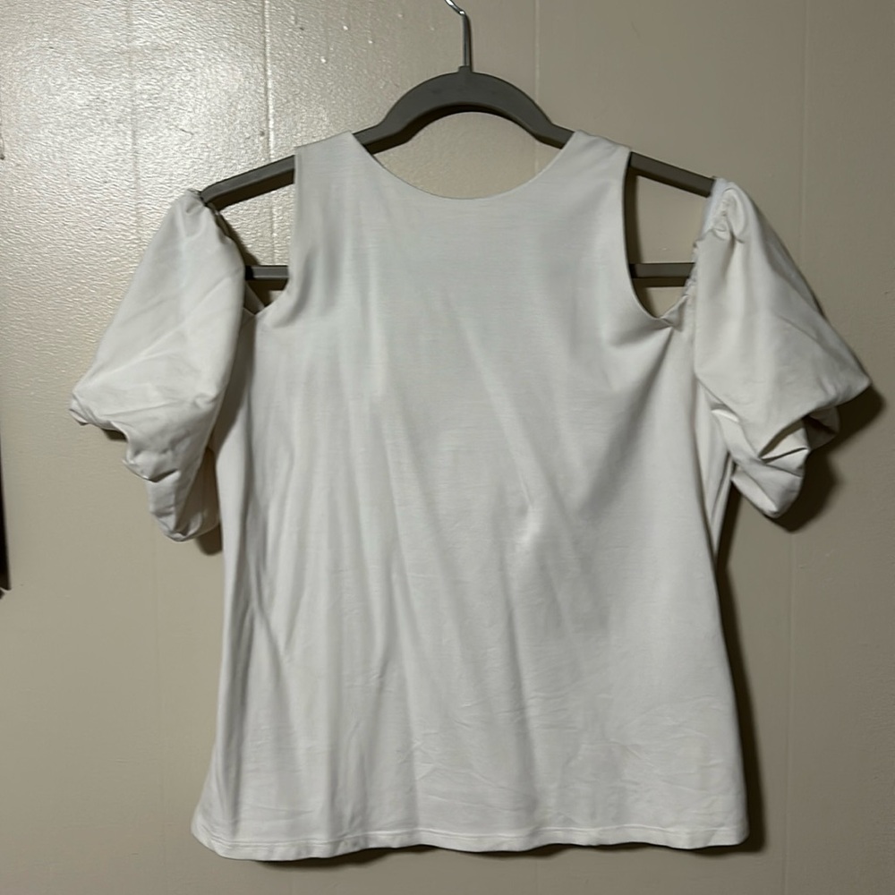 Off shoulder white blouse